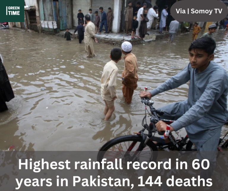 Highest rainfall record in 60 years in Pakistan, 144 deaths