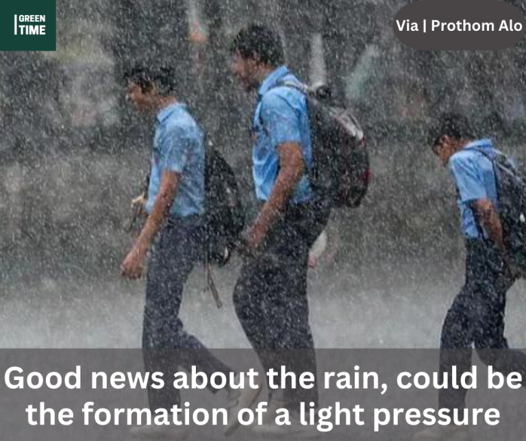 Good news about the rain, could be the formation of a light pressure