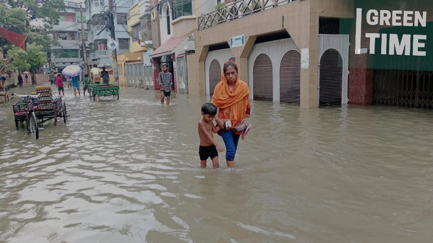 Despite a slight improvement in the overall flood situation, rivers in Sylhet continue to flow above the danger level.
