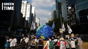 Climate action protest Seoul