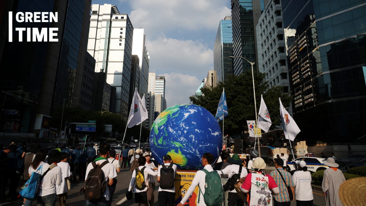 Climate action protest Seoul