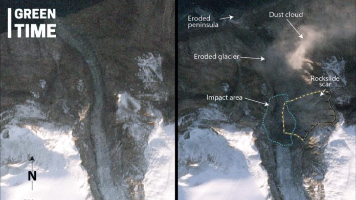 Greenland landslide mega-tsunami