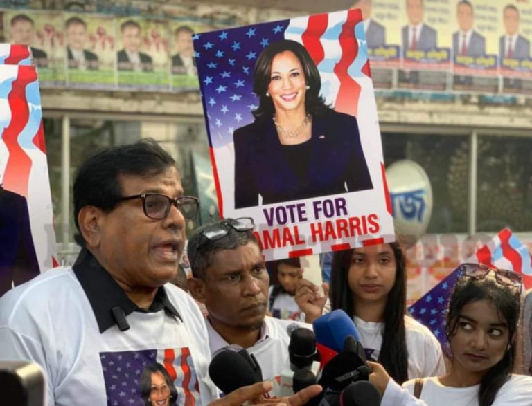 Dhaka Rally shows Global Support for Kamala Harris in U.S. Election